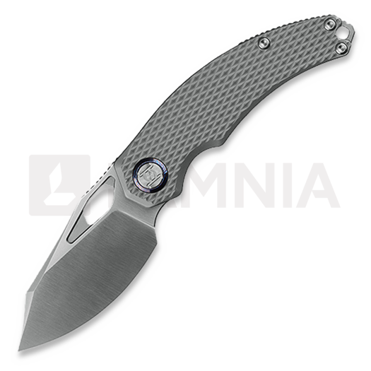 Kunwu Knives ComPadre - Satin - Titanium összecsukható kés, Diamond Texture