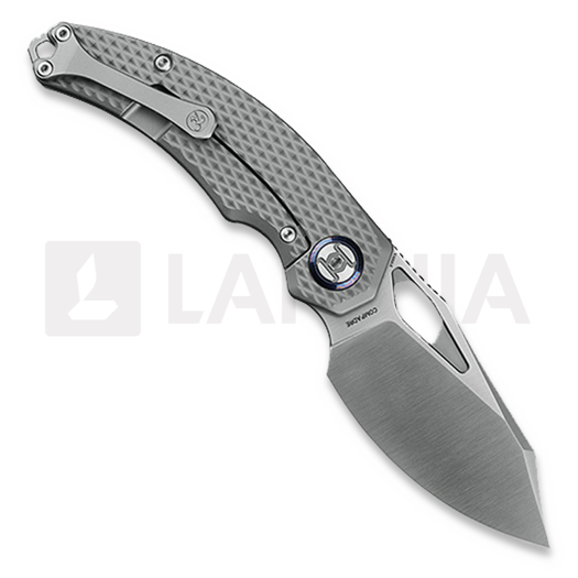Kunwu Knives ComPadre - Satin - Titanium fällkniv, Diamond Texture