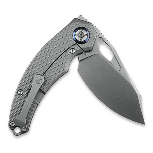 Kunwu Knives ComPadre - Satin - Titanium összecsukható kés, Diamond Texture