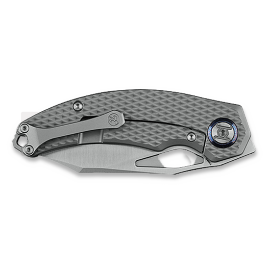 Kunwu Knives ComPadre - Satin - Titanium összecsukható kés, Diamond Texture