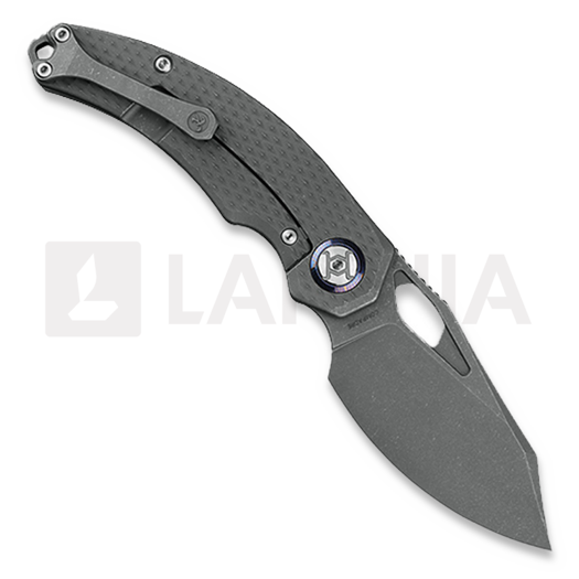 Zavírací nůž Kunwu Knives ComPadre - Stonewashed - Titanium, Diamond Texture