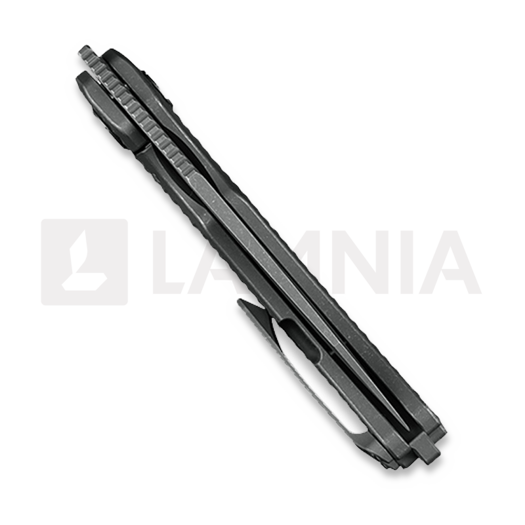 Kunwu Knives ComPadre - Stonewashed - Titanium folding knife, Diamond Texture