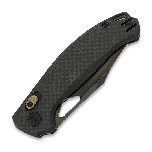 Kunwu Knives Django - Carbon Fiber - DLC k&auml;&auml;nt&ouml;veitsi