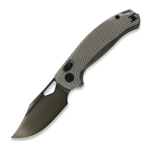 Skladací nôž Kunwu Knives Django - Diamond Texture Ti - DLC