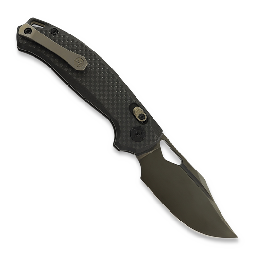 Kunwu Knives Django - DLC - Carbon Fiber összecsukható kés, fekete