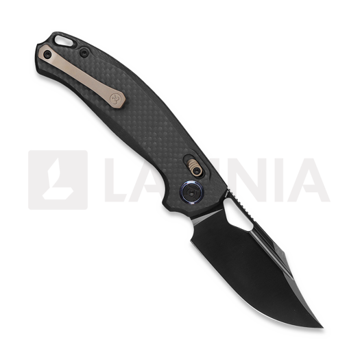 Kunwu Knives Django XL - Carbon Fiber - DLC k&auml;&auml;nt&ouml;veitsi