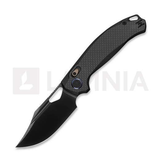 Saliekams nazis Kunwu Knives Django XL - DLC - Carbon Fiber, melns