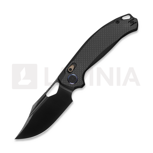 Складний ніж Kunwu Knives Django XL - DLC - Carbon Fiber, чорний