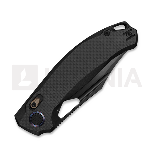 Skladací nôž Kunwu Knives Django XL - DLC - Carbon Fiber, čierna
