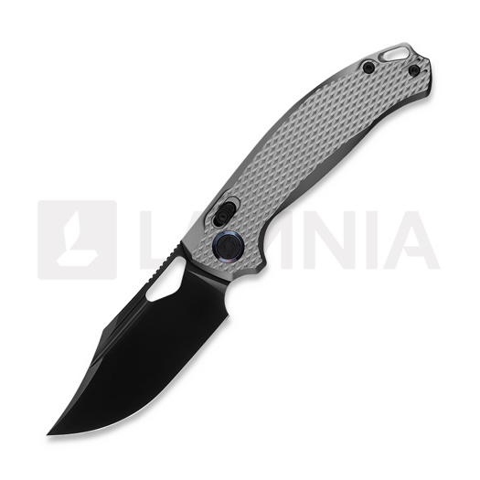 Kunwu Knives Django XL - DLC - Titanium 折叠刀, Diamond Texture