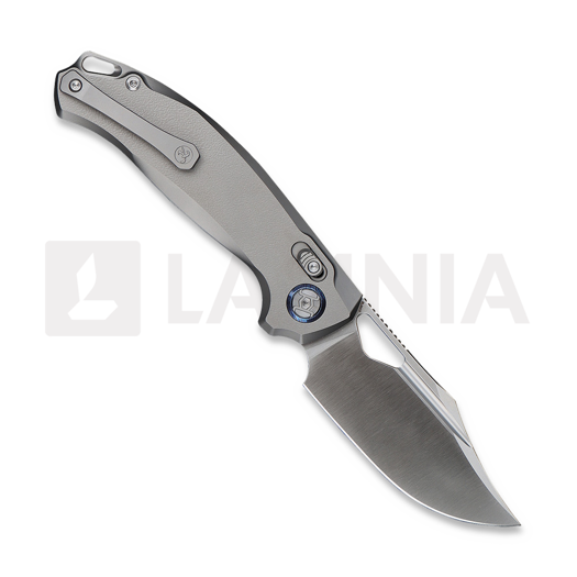 Skladací nôž Kunwu Knives Django XL - Satin - Titanium, Orange Peel Texture