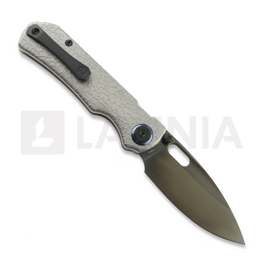 Skladací nôž Kunwu Knives Excalibur Compact Verta - DLC - Titanium, Honeydew Texture