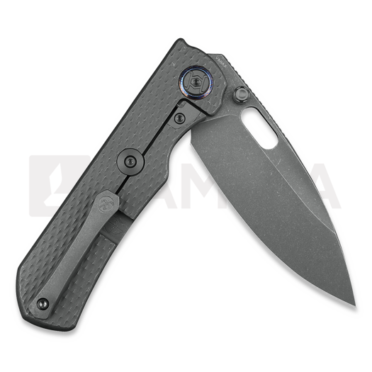 N&oacute;ż składany Kunwu Knives Excalibur - Diamond Texture Ti - Stonewashed