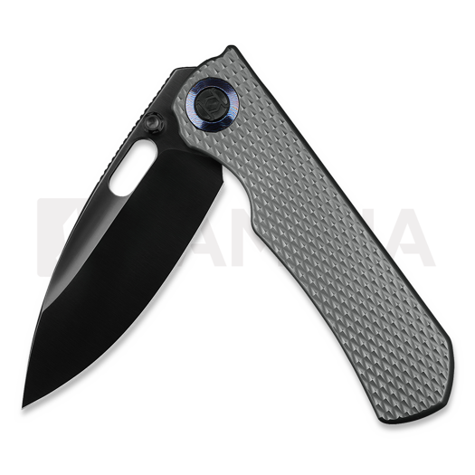 Kunwu Knives Excalibur - DLC - Titanium סכין מתקפלת, Diamond Texture