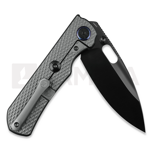 Kunwu Knives Excalibur - DLC - Titanium סכין מתקפלת, Diamond Texture