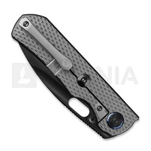 Kunwu Knives Excalibur - DLC - Titanium סכין מתקפלת, Diamond Texture