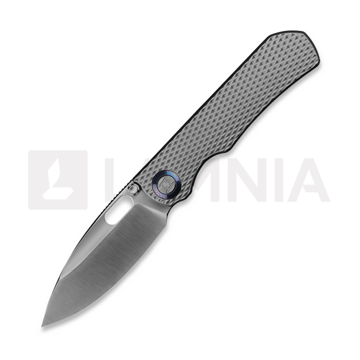 Couteau pliant Kunwu Knives Excalibur - Satin - Titanium, Diamond Texture