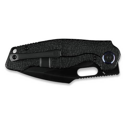 Kunwu Knives Gringo - DLC - Titanium folding knife, Honeydew Texture + DLC