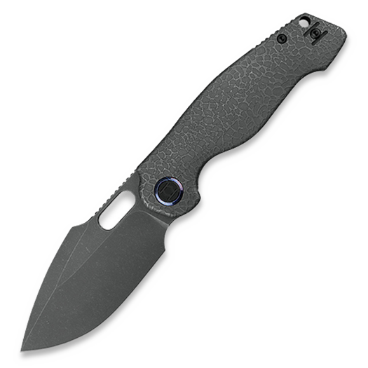 Складний ніж Kunwu Knives Gringo - Stonewashed - Titanium, Honeydew Texture