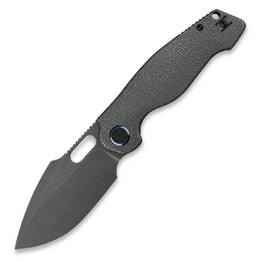 Saliekams nazis Kunwu Knives Gringo - Stonewashed - Titanium, Honeydew Texture