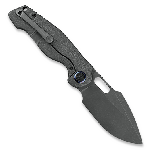 Kunwu Knives Gringo - Stonewashed - Titanium összecsukható kés, Honeydew Texture