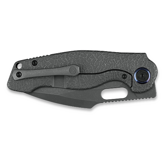 Складной нож Kunwu Knives Gringo - Stonewashed - Titanium, Honeydew Texture