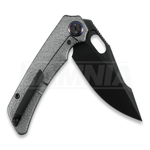 Kunwu Knives Jericho - DLC - Titanium összecsukható kés, Honeydew Texture + Timascus Inlay