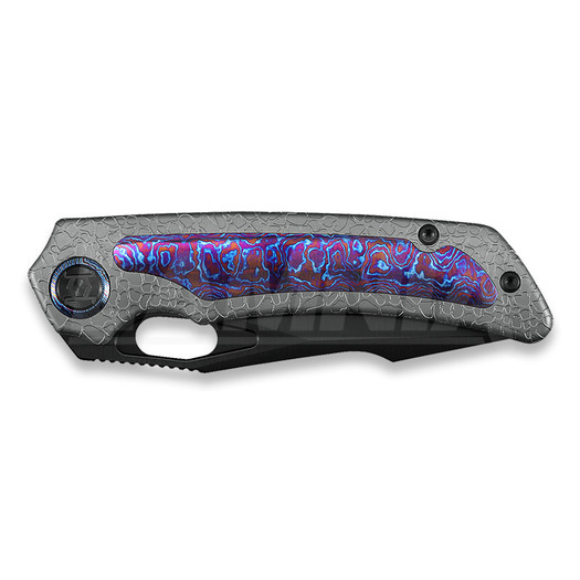 Kunwu Knives Jericho - DLC - Titanium összecsukható kés, Honeydew Texture + Timascus Inlay