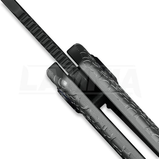 Kunwu Knives Jericho - Honeydew Texture Ti & Timascus - DLC 折叠刀