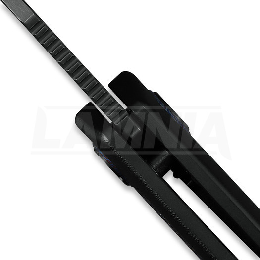 Kunwu Knives Jericho - Orange Peel Texture Ti & Timascus - DLC 折叠刀