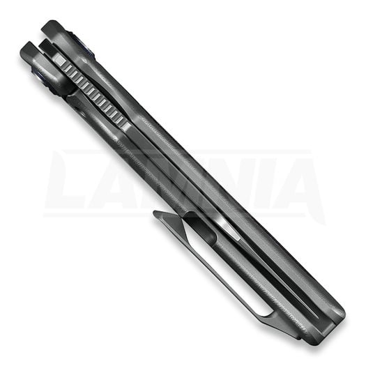 Kunwu Knives Jericho - Orange Peel Texture Ti & Timascus - Satin 折叠刀