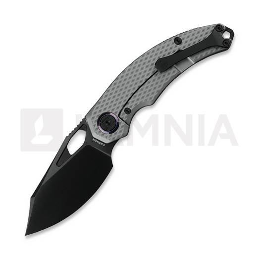 Nóż składany Kunwu Knives Lefty ComPadre - DLC - Titanium, Diamond Texture