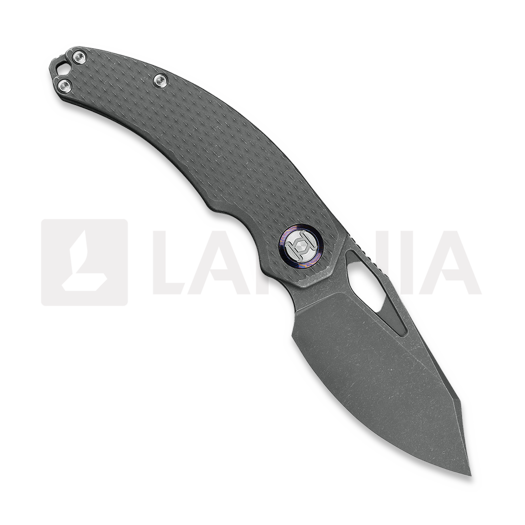 Briceag Kunwu Knives Lefty ComPadre - Stonewashed - Titanium, Diamond Texture