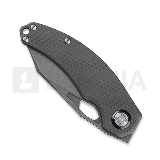 Briceag Kunwu Knives Lefty ComPadre - Stonewashed - Titanium, Diamond Texture