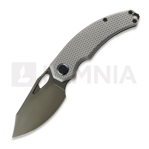 Kunwu Knives Padre - DLC - Titanium 折り畳みナイフ, Diamond Texture