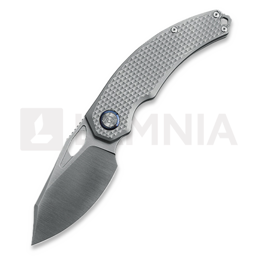 Kunwu Knives Padre - Satin - Titanium 접이식 나이프, Diamond Texture