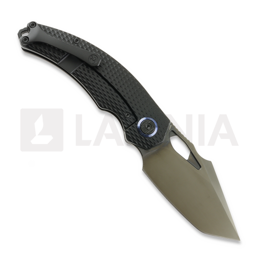 Kunwu Knives Poon Padre - DLC - Titanium kääntöveitsi, Diamond Texture + DLC