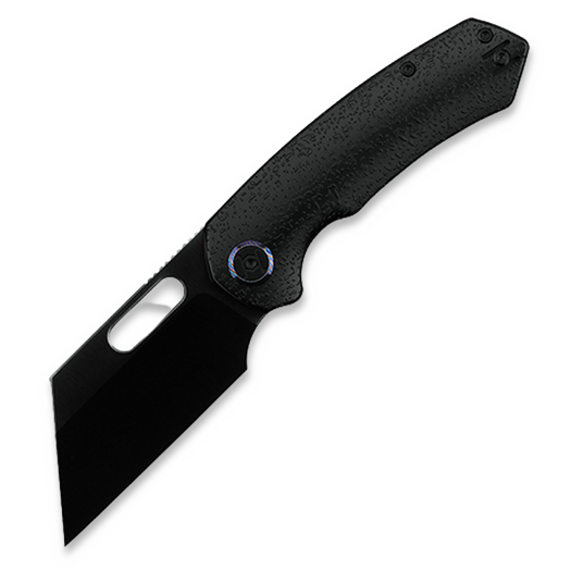 Kunwu Knives Primo - DLC - Titanium kääntöveitsi, Raindrop Texture + PVD
