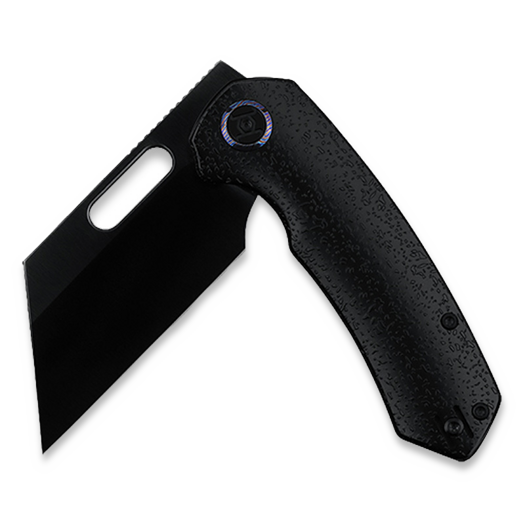 Kunwu Knives Primo - DLC - Titanium összecsukható kés, Raindrop Texture + PVD
