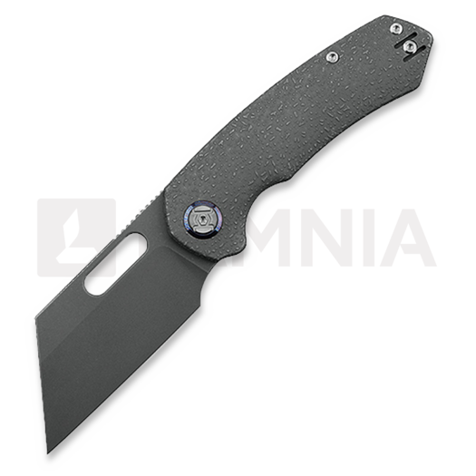 Skladací nôž Kunwu Knives Primo - Stonewashed - Titanium, Raindrop Texture