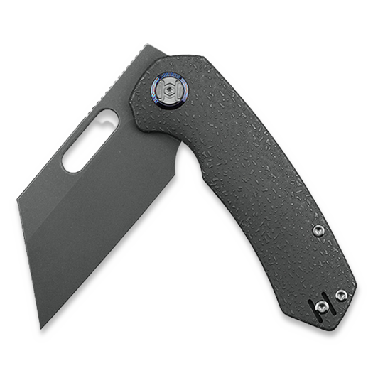 Skladací nôž Kunwu Knives Primo - Stonewashed - Titanium, Raindrop Texture