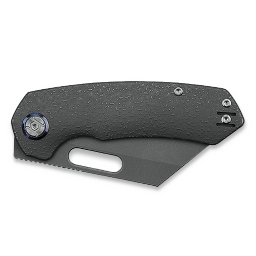 Skladací nôž Kunwu Knives Primo - Stonewashed - Titanium, Raindrop Texture