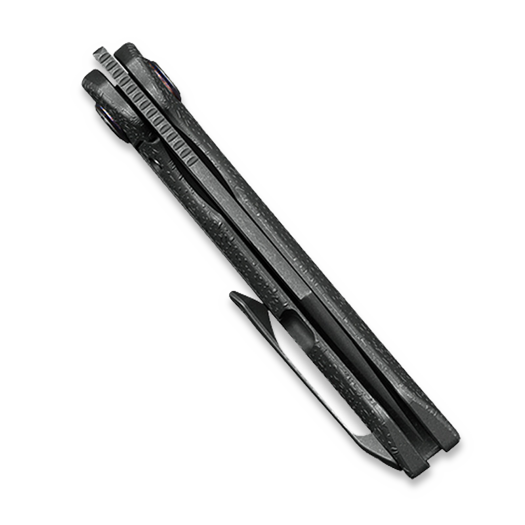 Kunwu Knives Primo - Stonewashed - Titanium סכין מתקפלת, Raindrop Texture