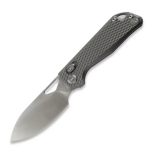 Kunwu Knives Pulsar - Diamond Texture Ti - Satin sulankstomas peilis