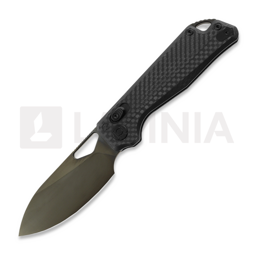 Складной нож Kunwu Knives Pulsar - DLC - Carbon Fiber, чёрный