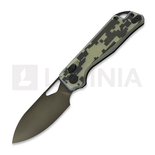 Kunwu Knives Pulsar - DLC - G10 összecsukható kés, camo