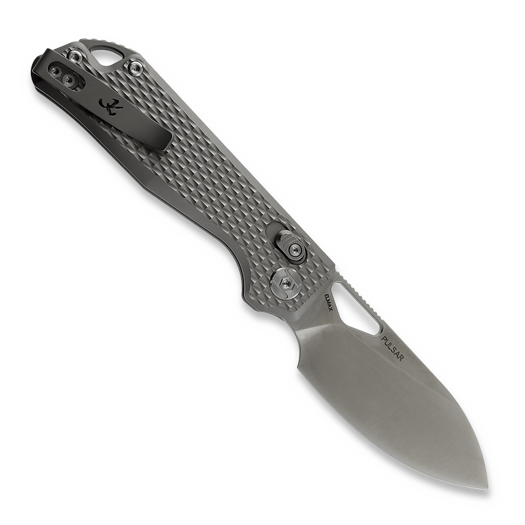 Kunwu Knives Pulsar - Satin - Titanium Taschenmesser, Diamond Texture