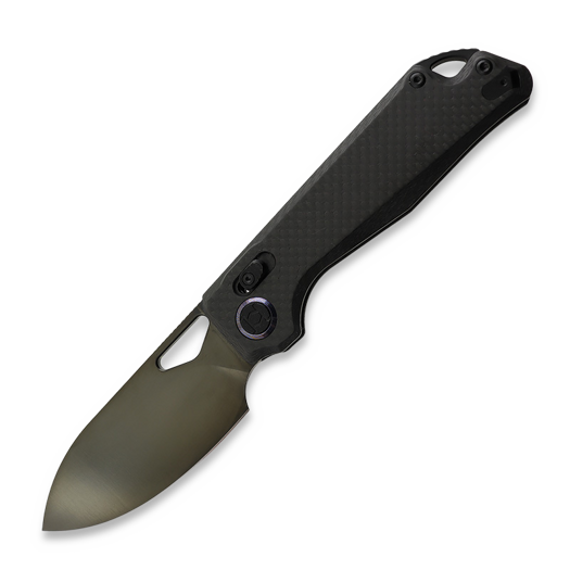 Складний ніж Kunwu Knives Pulsar XL - DLC - Carbon Fiber, чорний
