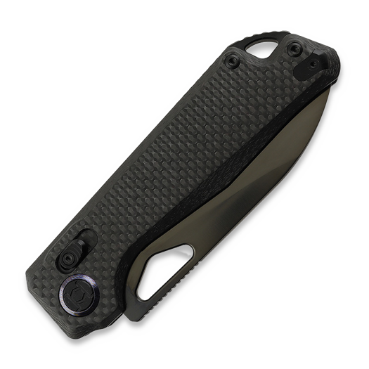 Kunwu Knives Pulsar XL - DLC - Carbon Fiber fällkniv, svart