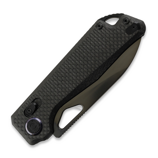 Skladací nôž Kunwu Knives Pulsar XL - DLC - Carbon Fiber, čierna